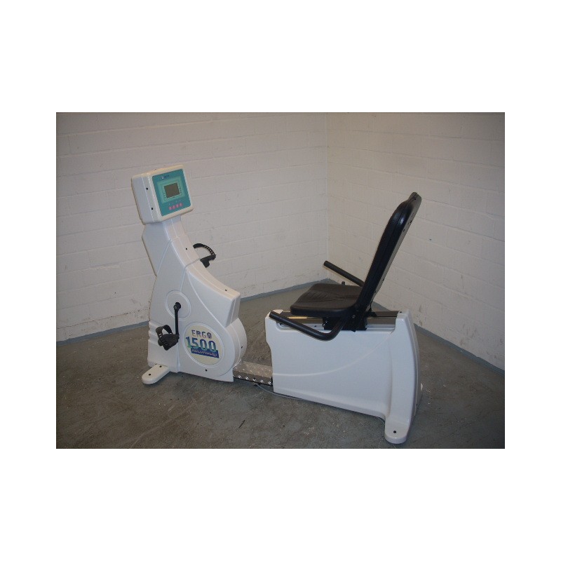 Ergo-Fit 1200 Recumbent Liegeergometer in Weiß, Seitenansicht