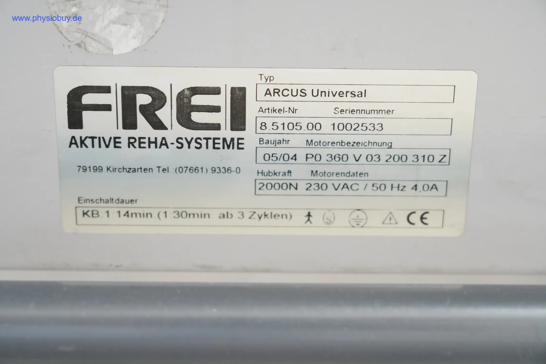 FREI ARCUS Therapieliege mit neuen Polstern und Motor aus 2018 - gebraucht