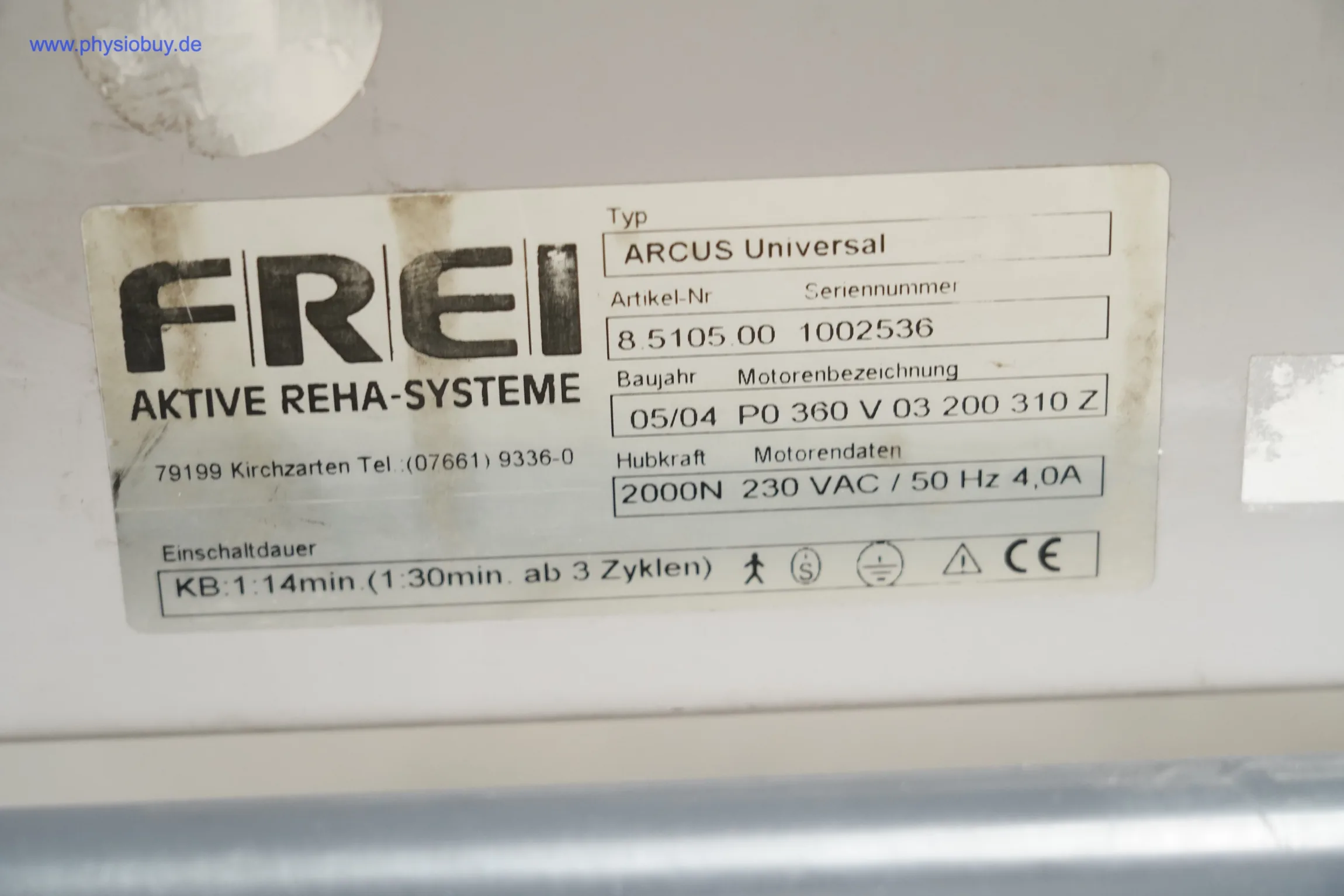 FREI ARCUS Therapieliege mit neuen Polstern und Motor aus 2018 - gebraucht
