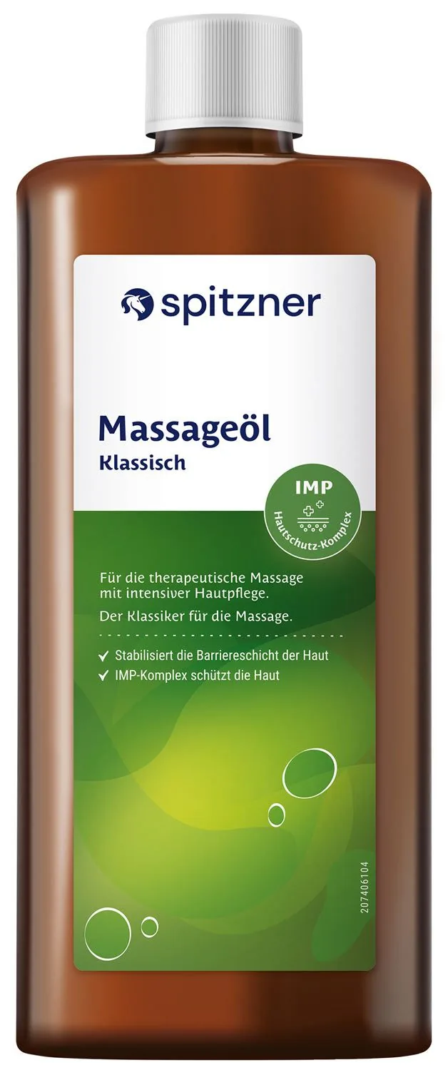 Spitzner Massageöl Klassisch in brauner 1-Liter-Flasche