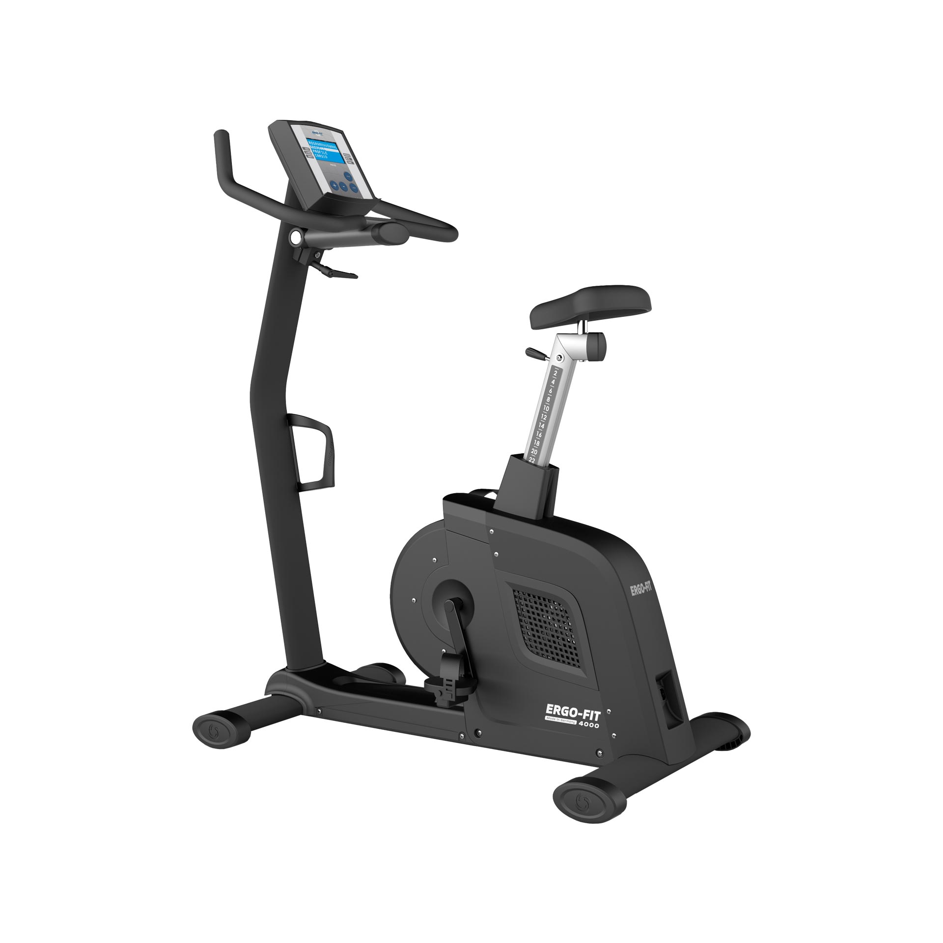 Ergo-Fit Cycle 4000 Ergometer in Schwarz, Seitenansicht