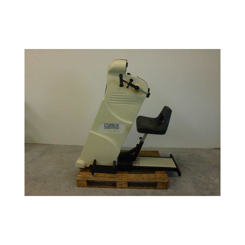 Cybex isokinetischer Oberkörperergometer mit schwarzem Sitz, Seitenansicht