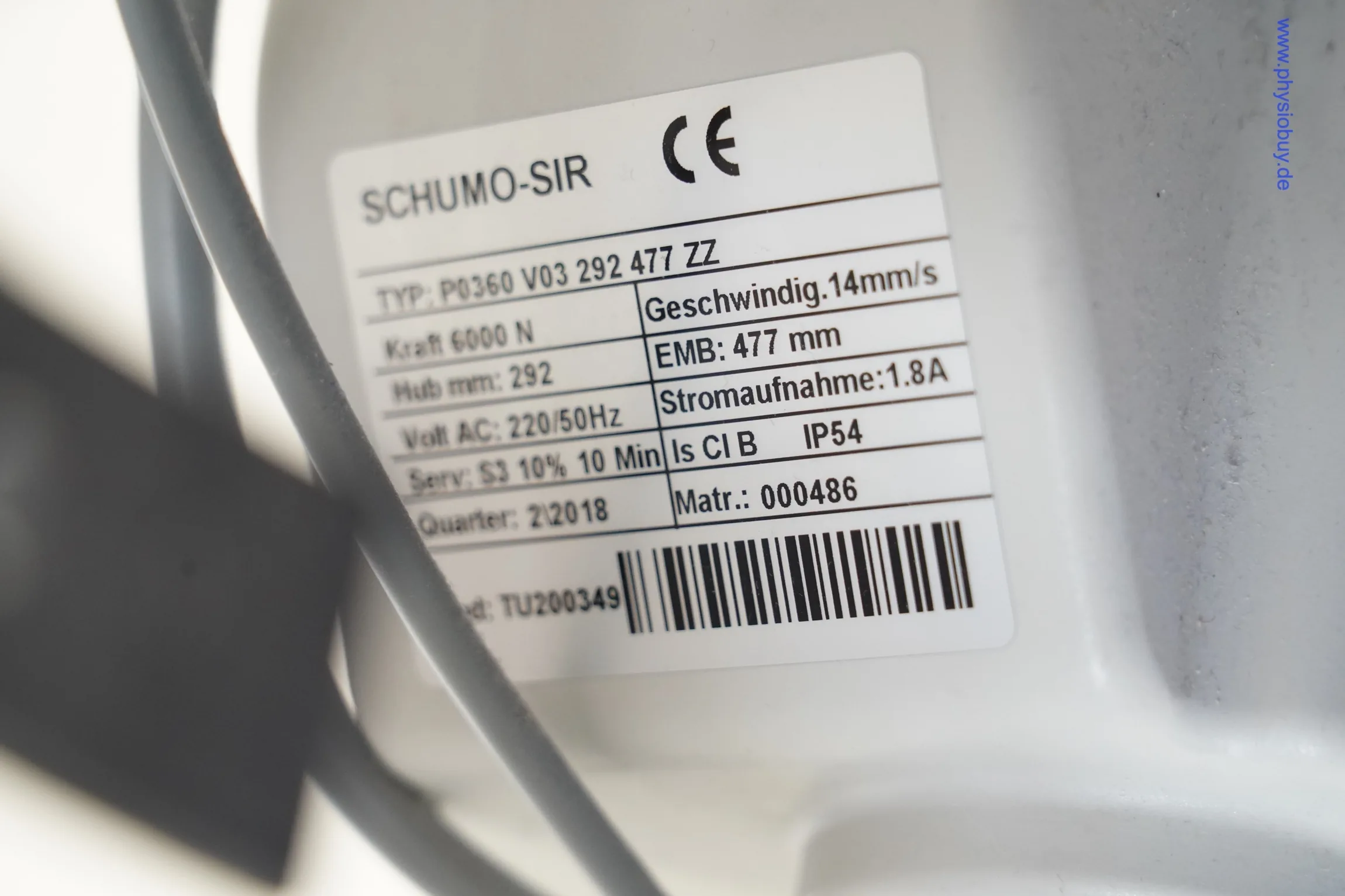 FREI ARCUS Therapieliege mit neuen Polstern und Motor aus 2018 - gebraucht