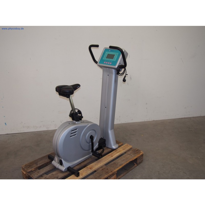 Ergo-Fit Cycle 167 med Ergometer mit türkisfarbenem Display, Seitenansicht