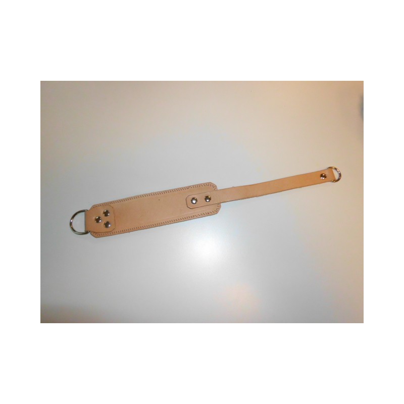 Lederfußschlaufe 40 cm mit Metallring und Gurtschlaufe