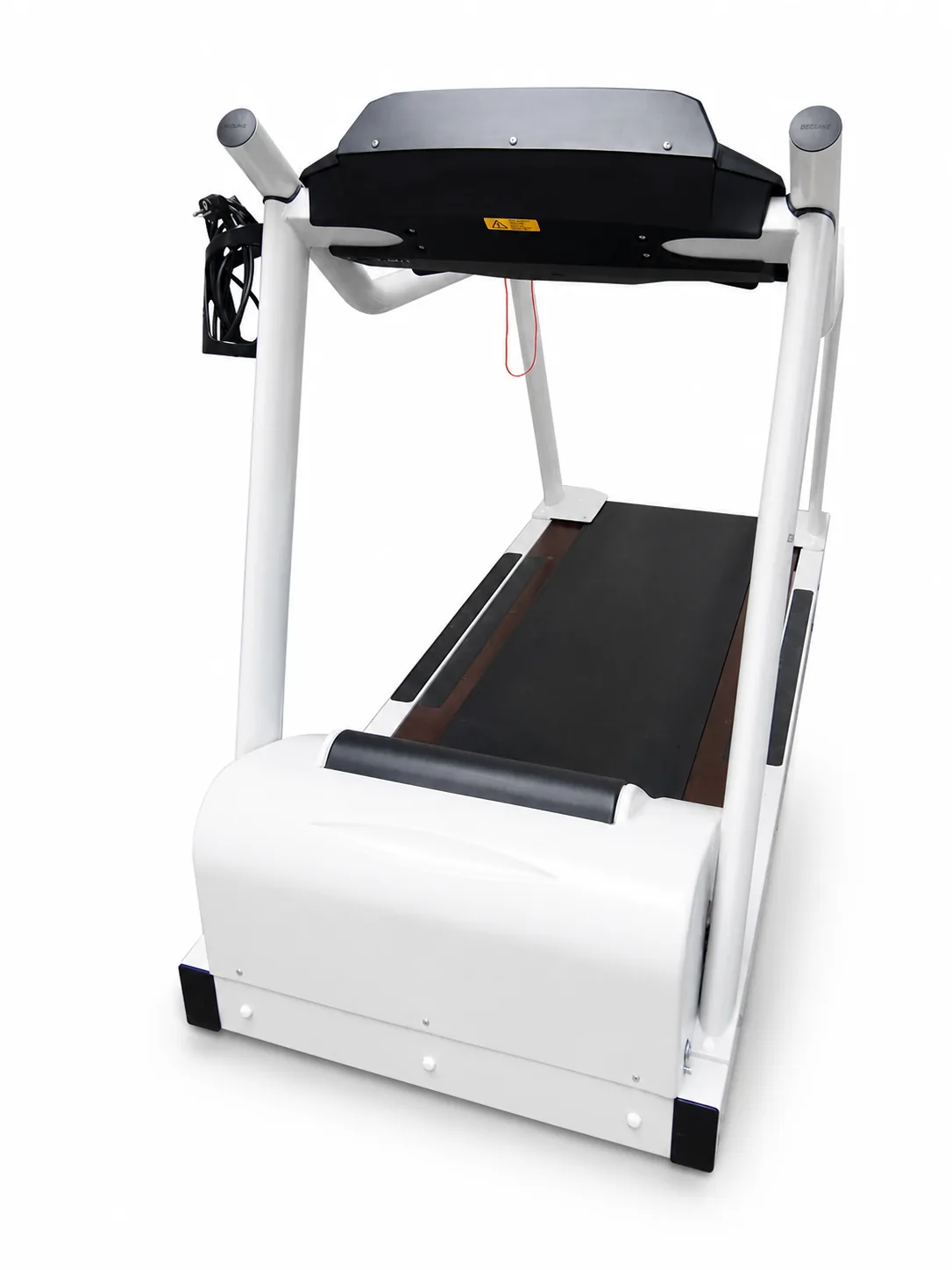 Ergo-Fit Laufband Trac 4000 Alpin, Ansicht von vorne mit Haltegriffen