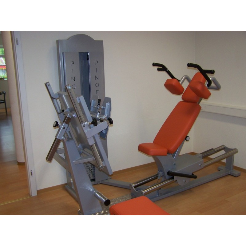 Pinofit KG-Gerätesatz mit orangefarbenen Polstern, Doppelstation