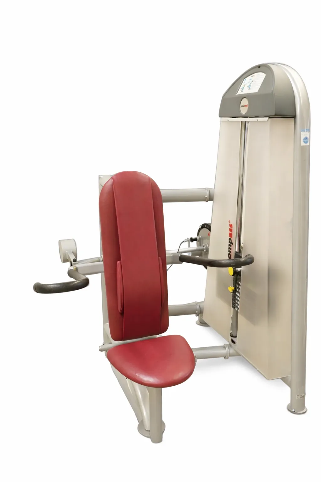 Proxomed Compass 530 Stützstemme mit rotem Sitz, Schrägansicht