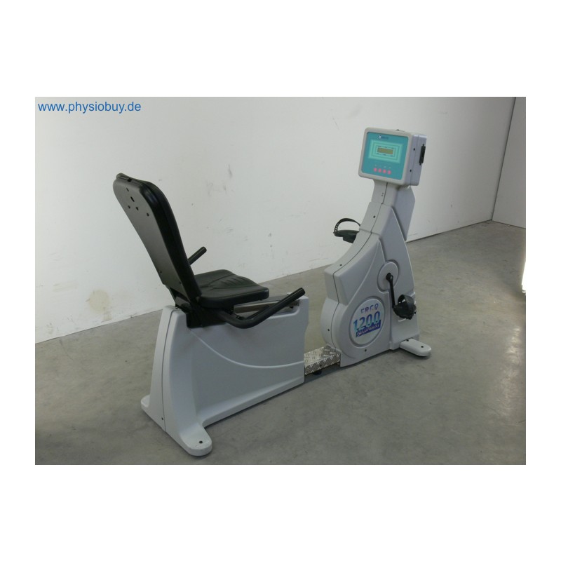 Liegeergometer Ergo-Fit 1200 Recumbent in Grau mit schwarzem Sitz