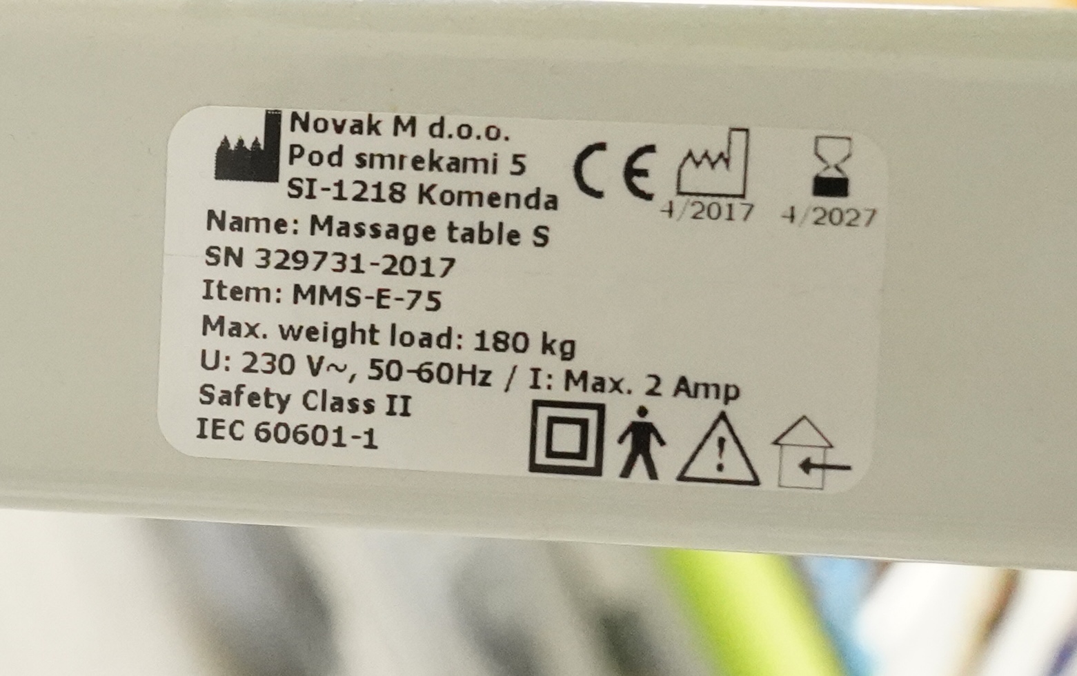 Novak Therapieliege 75cm - gebraucht mit neuen Polstern