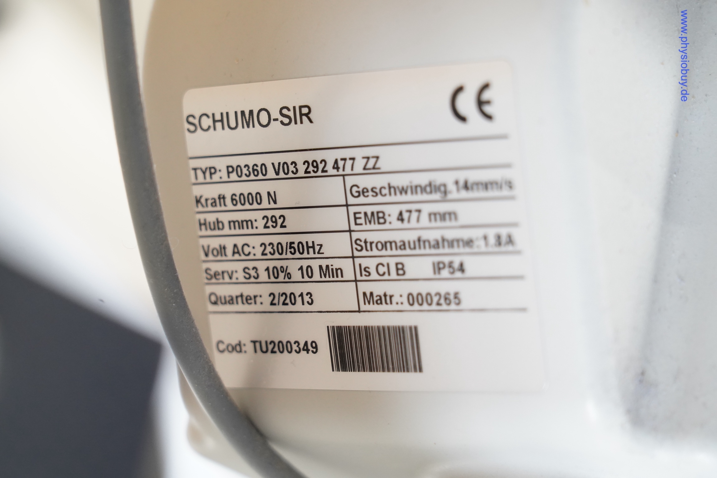 FREI ARCUS Therapieliege mit neuen Polstern und Motor aus 2013 - gebraucht