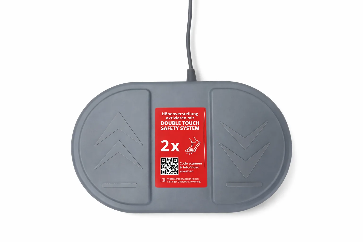 Fußschalter Double Touch Safety System der Therapieliege Pino PinoPro elektr.
