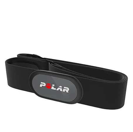 Schwarzer Polar H9 Herzfrequenzsensor mit elastischem Brustgurt