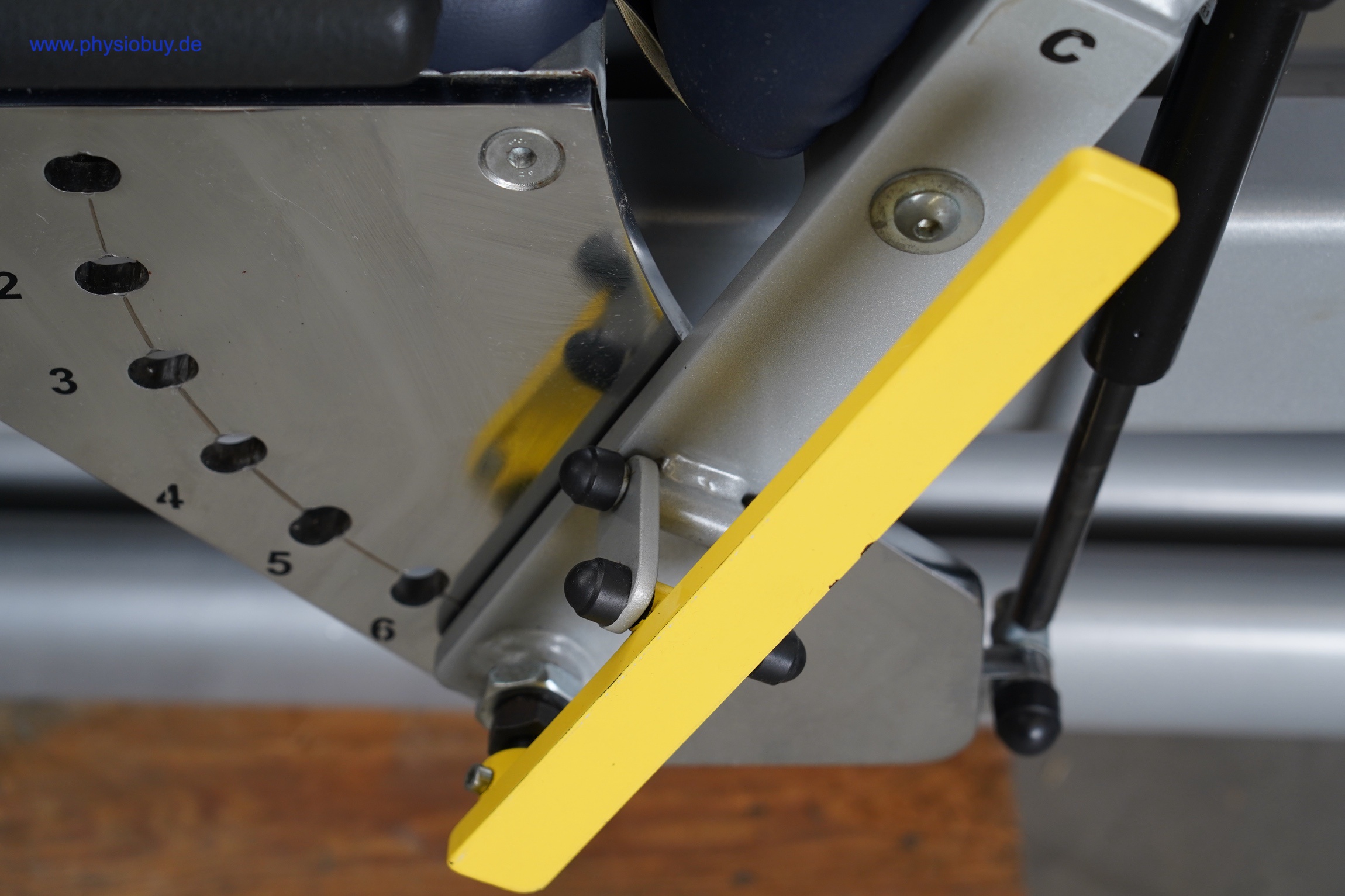 Proxomed Compass 530, Verstellhebel mit Skala im Detail