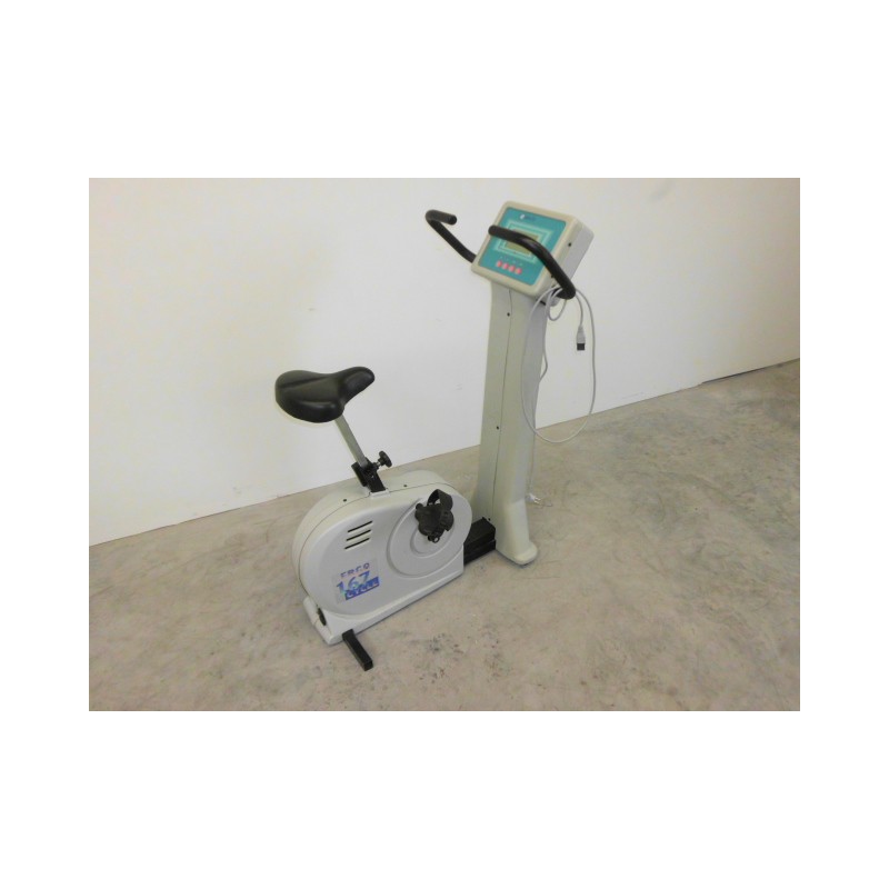Ergofit Cycle 167 med Ergometer mit türkisem Display, Seitenansicht