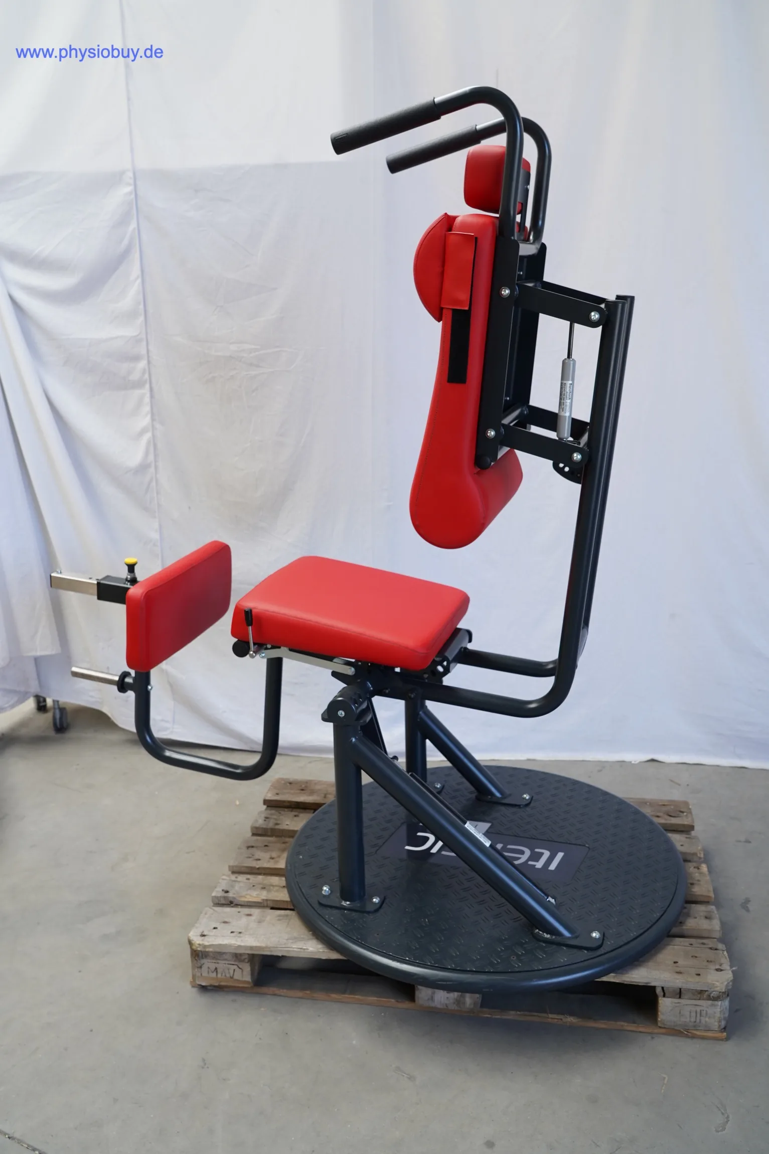 Itensic f-effect Trainingsgerät aus dem Zirkel-Set mit rotem Sitz und Rückenlehne