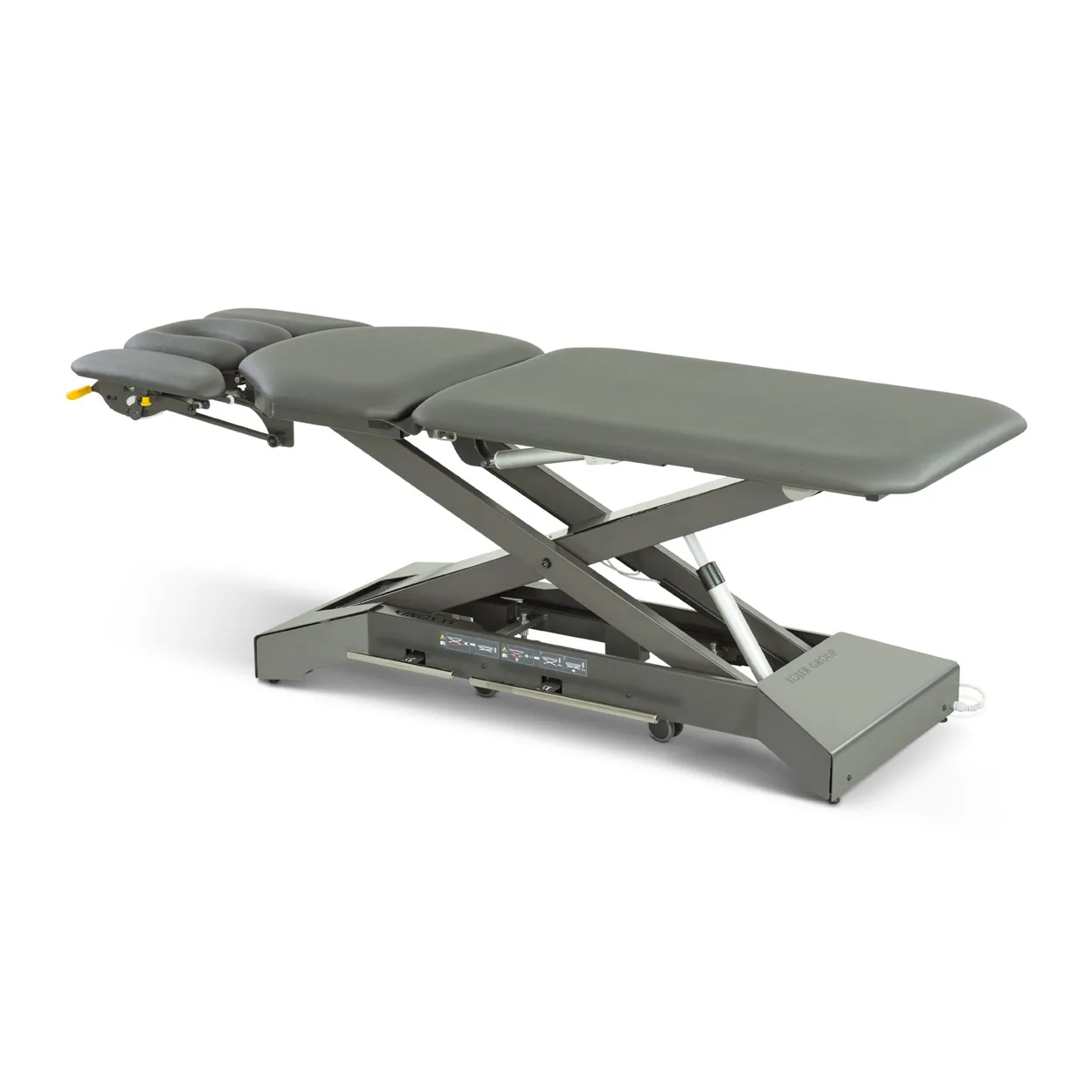 Neu Lojer Therapieliege Kinos X5 Radautomatik & Fußschalter, LxBxH 203x65x46-95 cm, carbon