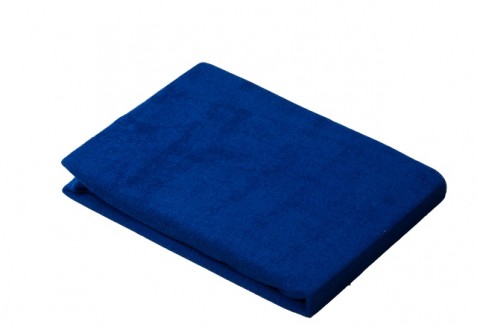 Blauer Bezug für Knie- und Nackenrolle, gefaltet