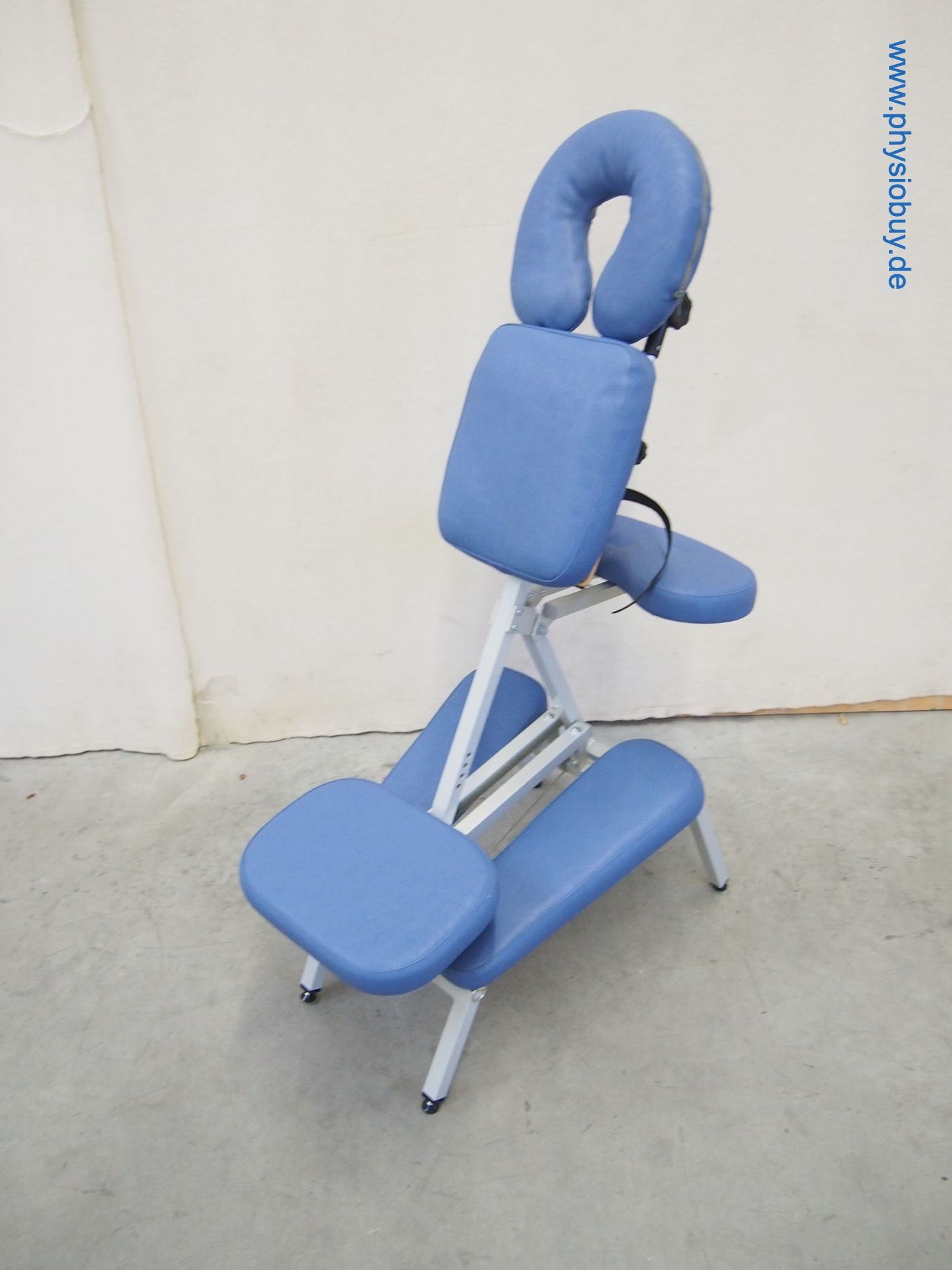 Massagestuhl Delta mit blauem Polster
