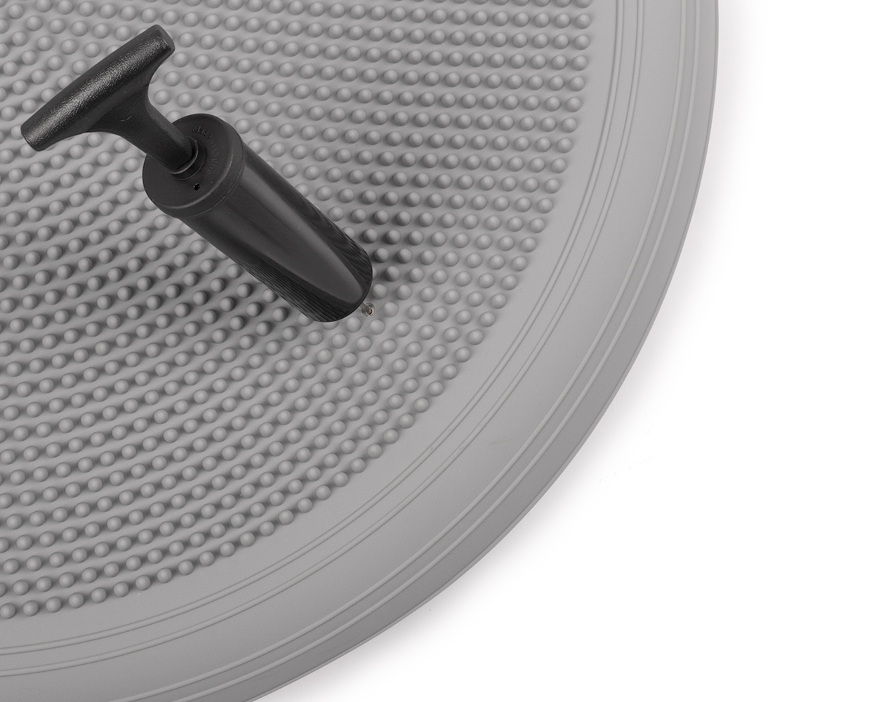 Verpackung des Bamusta Coxim XXL Balance-Pad in Blau mit Anwendungsfoto