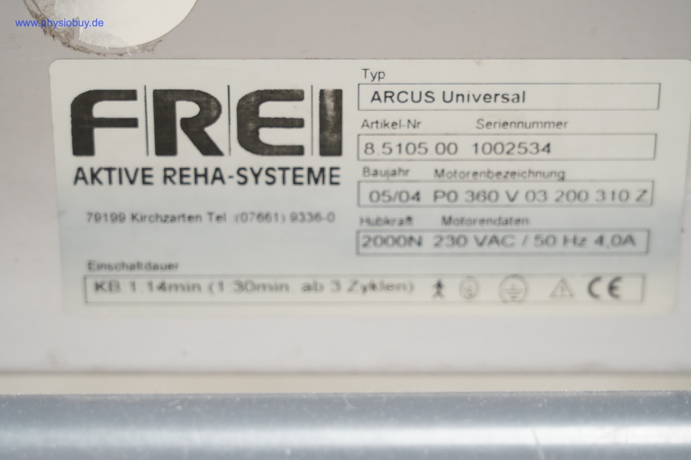FREI ARCUS Therapieliege mit neuen Polstern und Motor aus 2013 - gebraucht