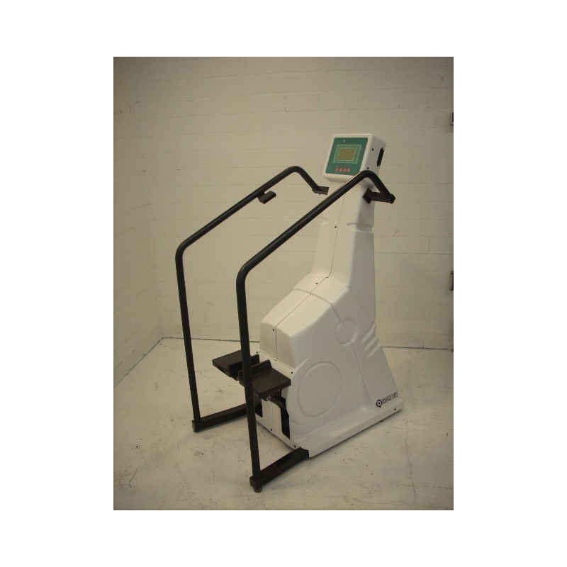 Ergofit Stair 1500 Stepper mit weißem Gehäuse und seitlichen Haltebügeln