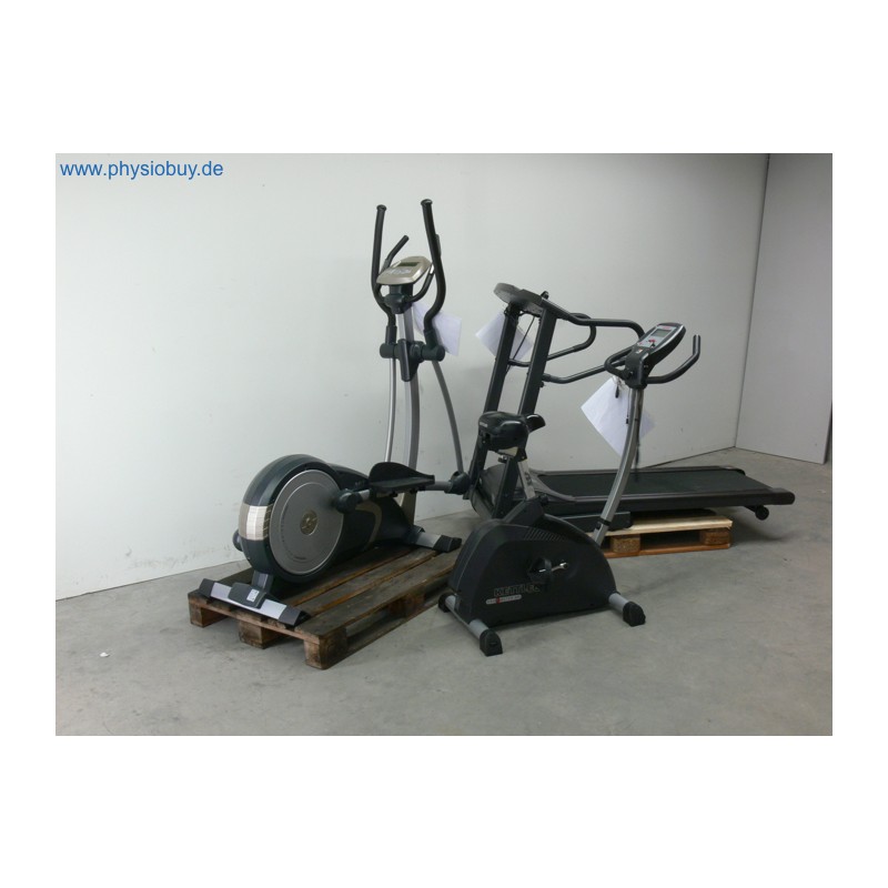 Crosstrainer, Fahrradergometer und Laufband als Cardiogeräte-Paket