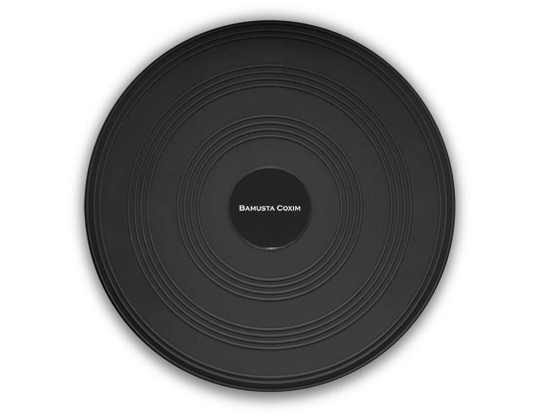 Bamusta Coxim Balance-Pad mit genoppter Oberfläche in Schwarz, Draufsicht