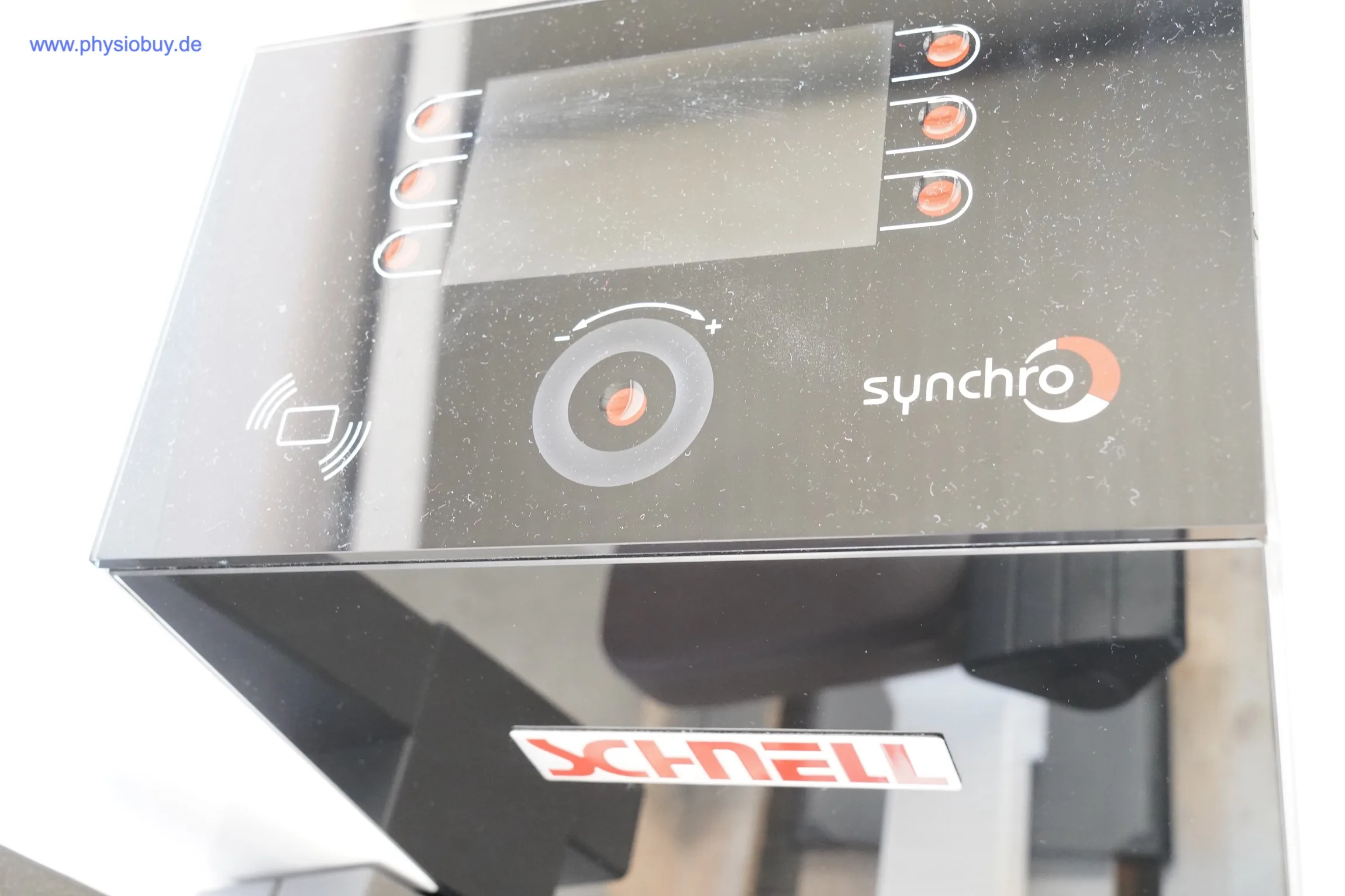 Bedienfeld synchro der Bauch-Maschine mit Display, Nahaufnahme