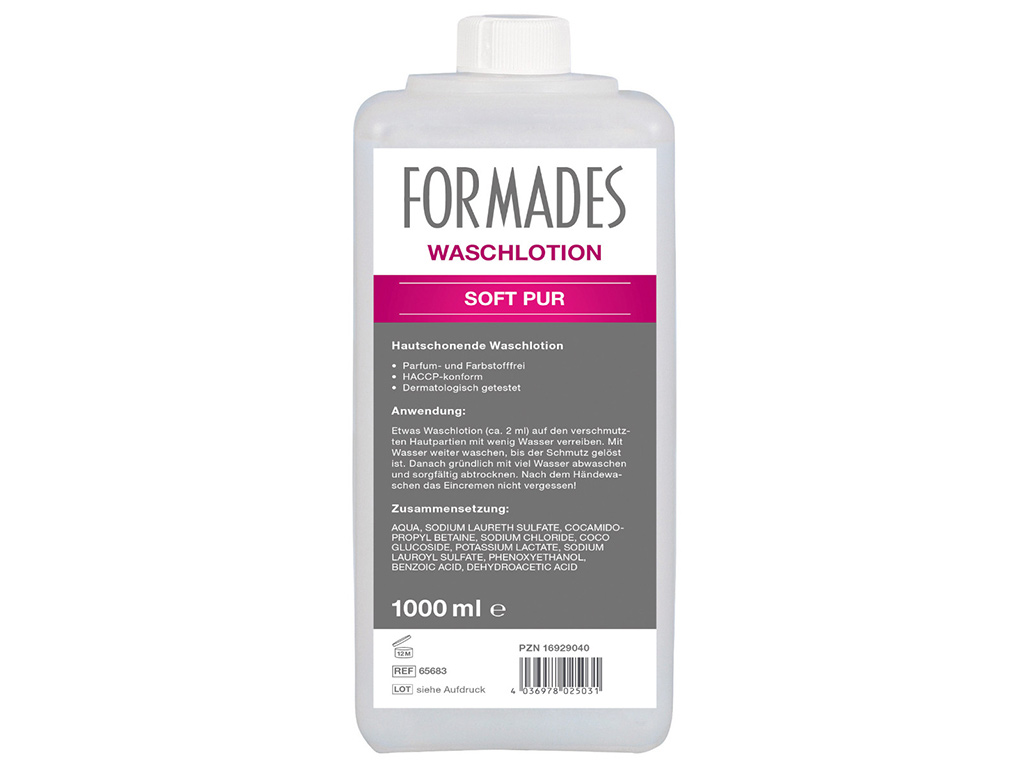 Flasche Formades Waschlotion Soft Pur, 1 Liter