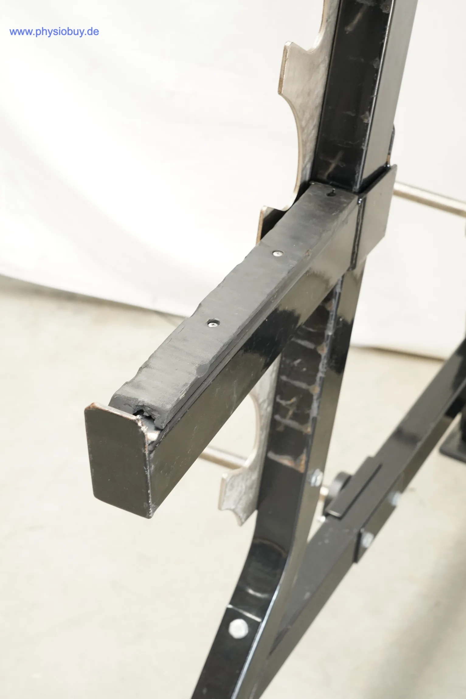 Sicherheitsauflage (Spotter-Arm) des Squat Rack, Detailansicht