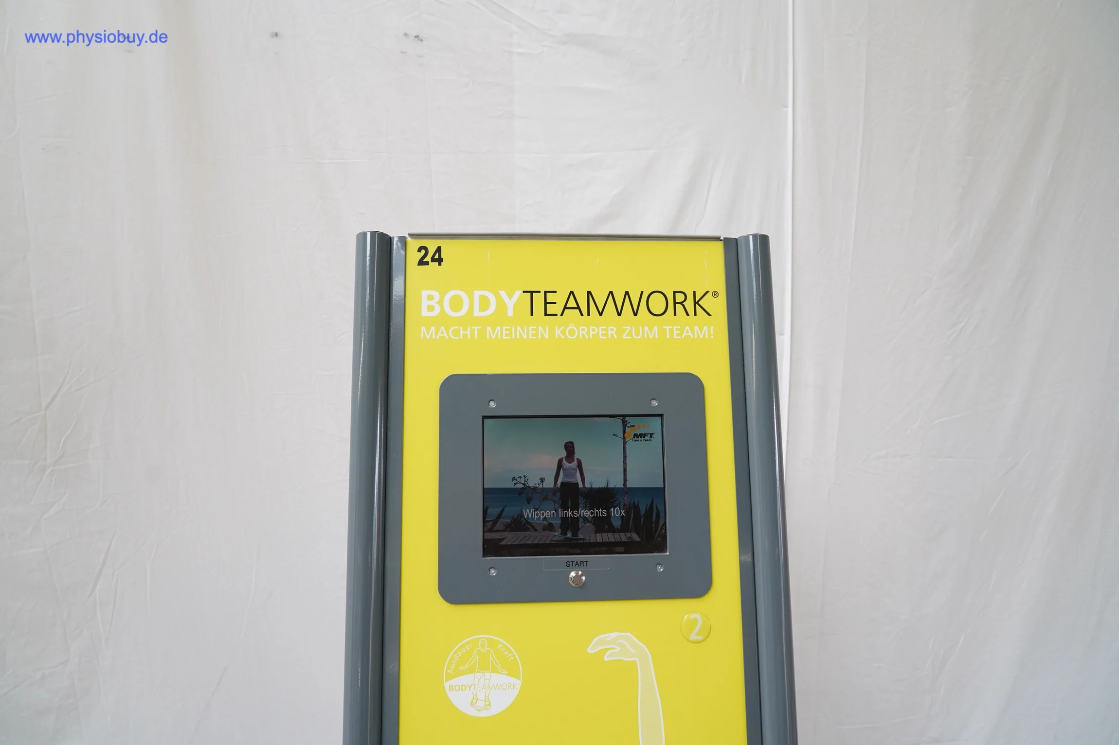 Bildschirmbeschriftung „Body Teamwork“ des MFT S3-Coordination Line mit Symbol
