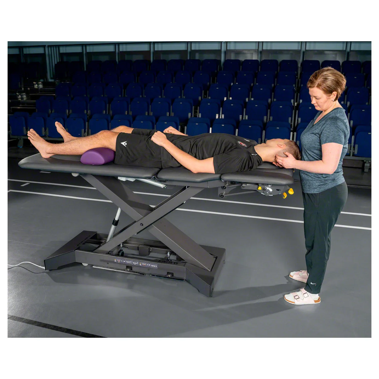 Neu Lojer Therapieliege Kinos X5 Radautomatik & Fußschalter, LxBxH 203x65x46-95 cm, carbon