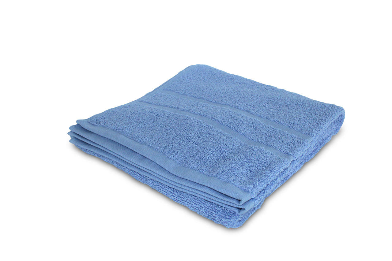 Gefaltetes blaues Handtuch
