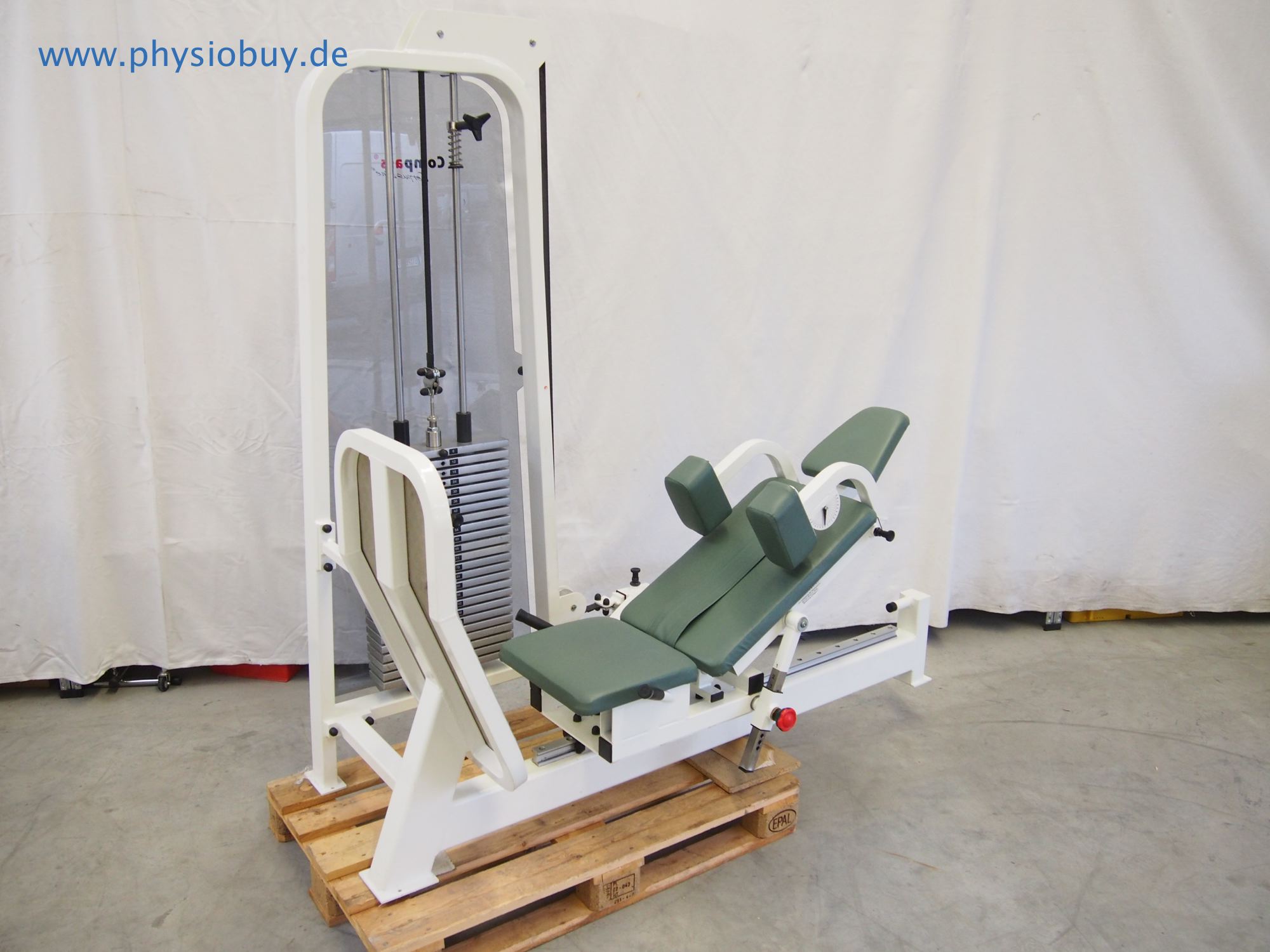 Funktionsstemme Proxomed mit grünem Polster, Seitenansicht