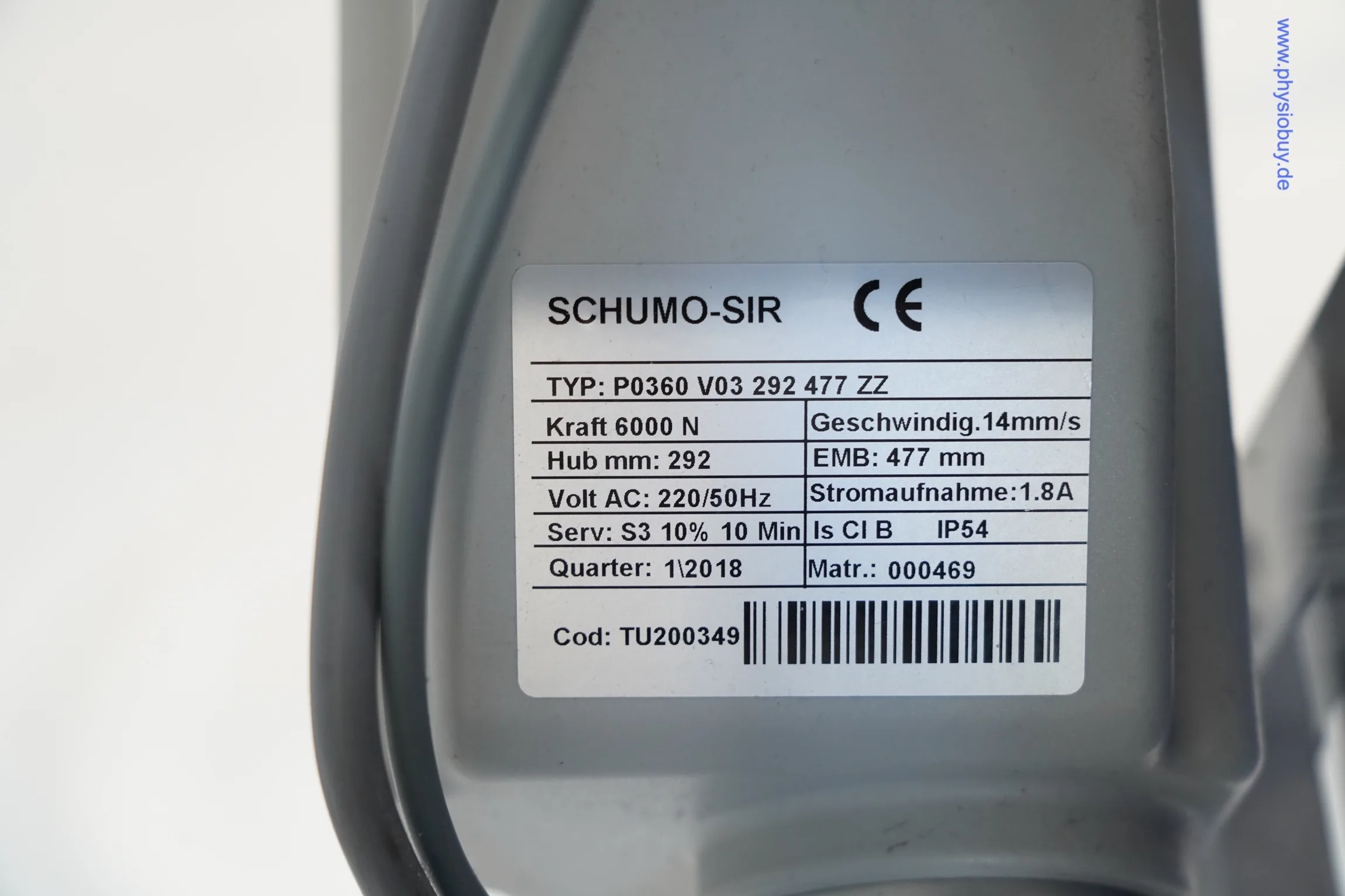 FREI ARCUS Therapieliege mit neuen Polstern und Motor aus 2018 - gebraucht