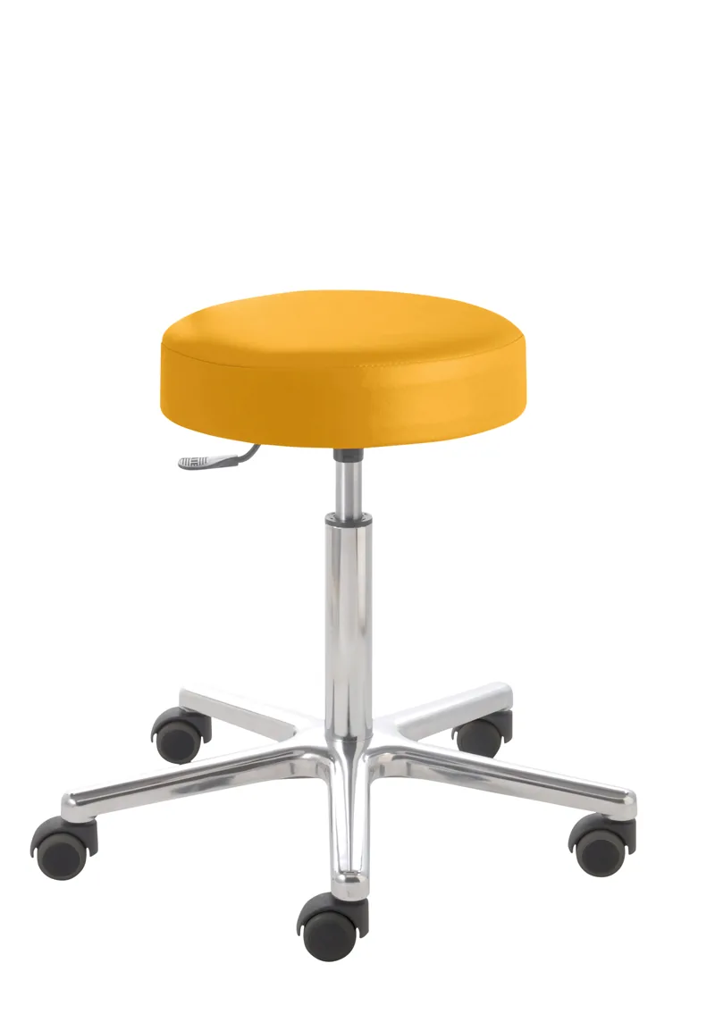 NEU Hocker - Arbeitsrollhocker Aluminium-Fußkreuz 53 - 73 cm