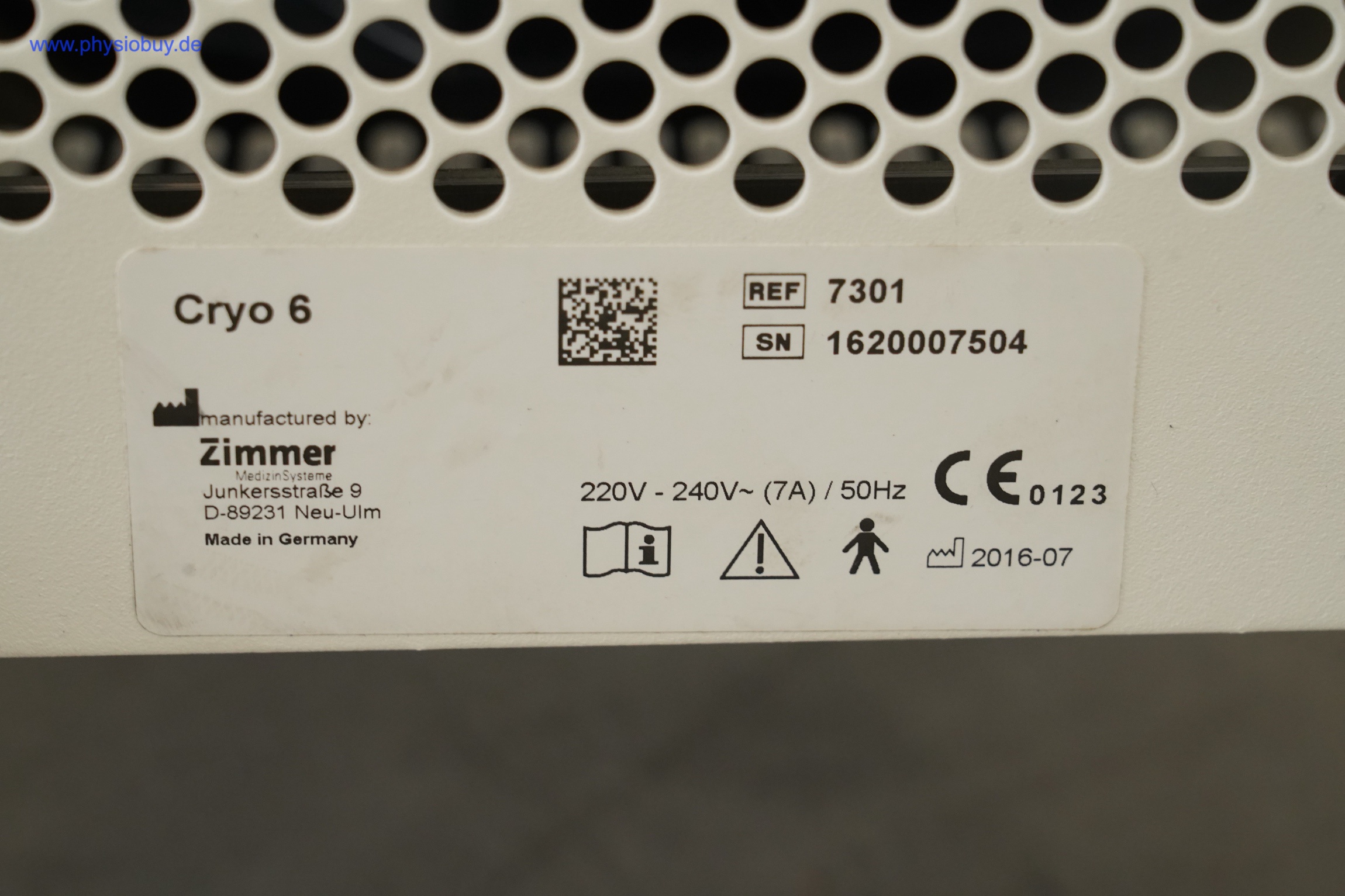 Zimmer Cryo 6 Ganzkörperkältetherapiegerät - gebraucht