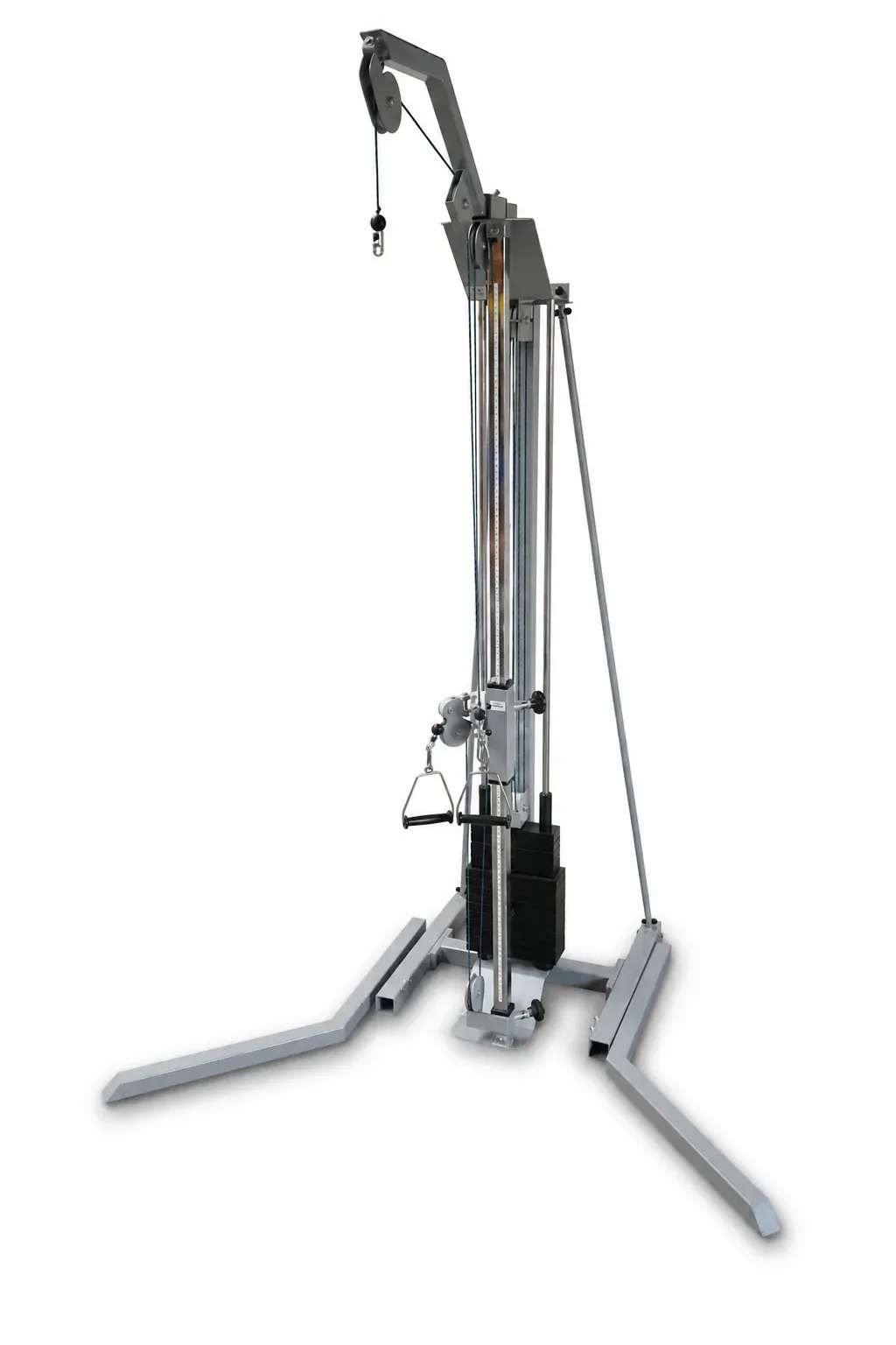 Proxomed Compass 530 KGG-Satz, Seilzugturm mit Gewichtsblock und Dreieckgriff, schräg von vorn