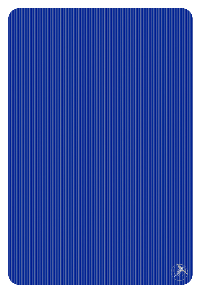 Blaue TheraMat Professional Trainingsmatte im Hochformat