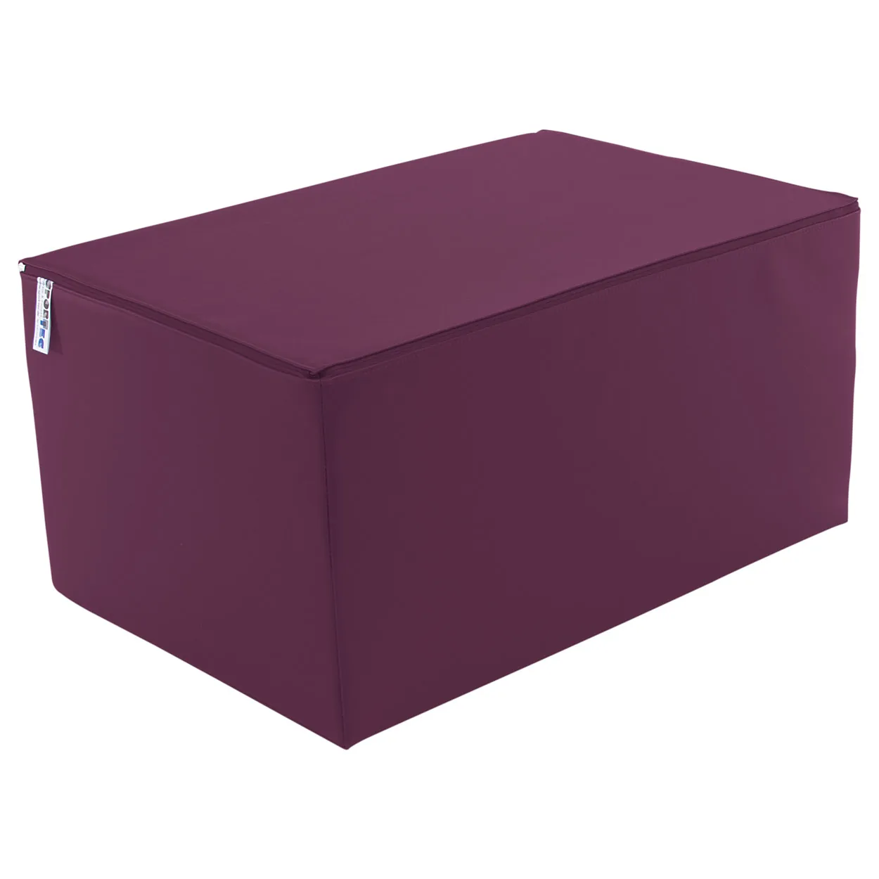 Positurkissen mit festem Kern in Aubergine, quaderförmig