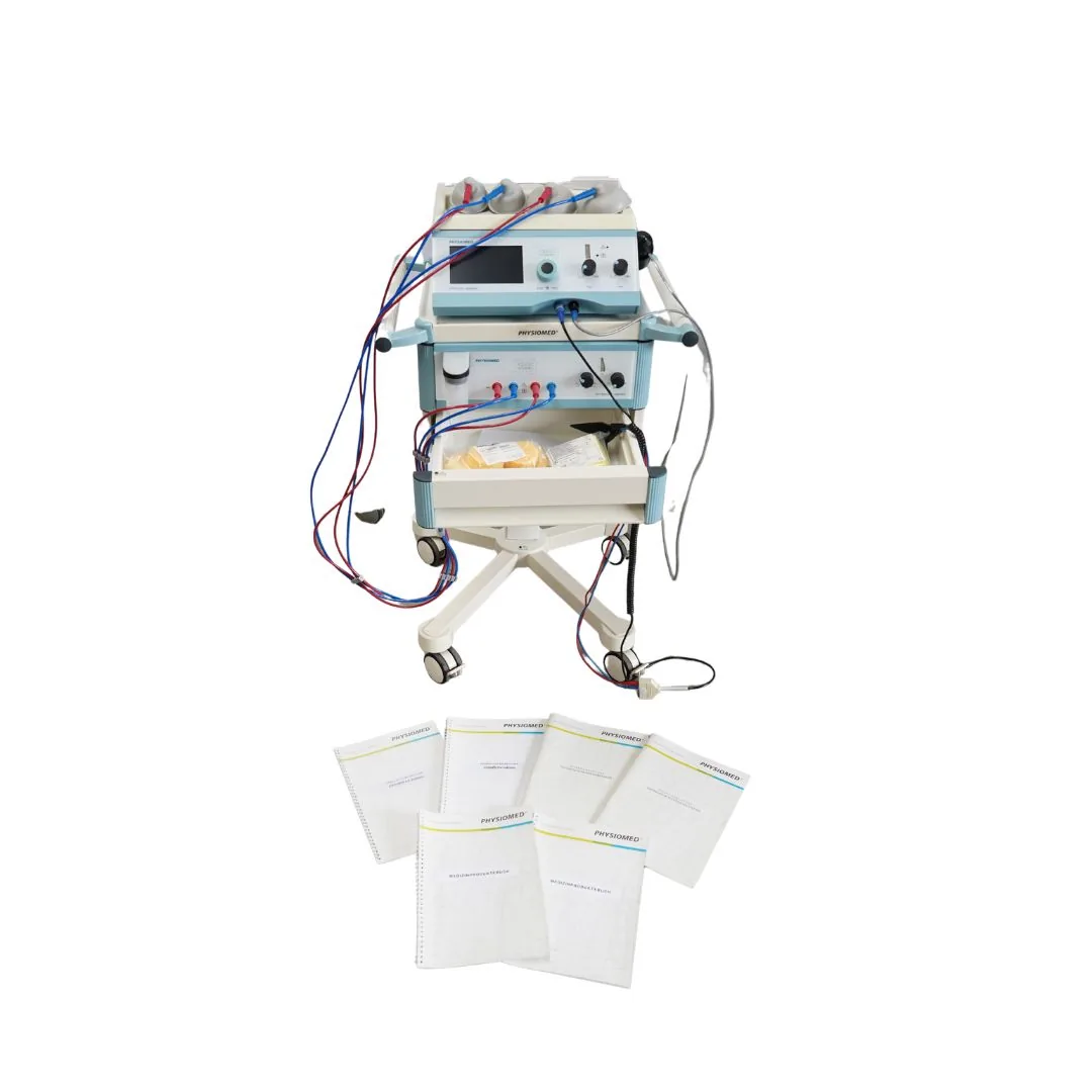 Elektrotherapiegerät Ionoson Expert mit Physiovac Expert auf Gerätewagen samt Zubehör