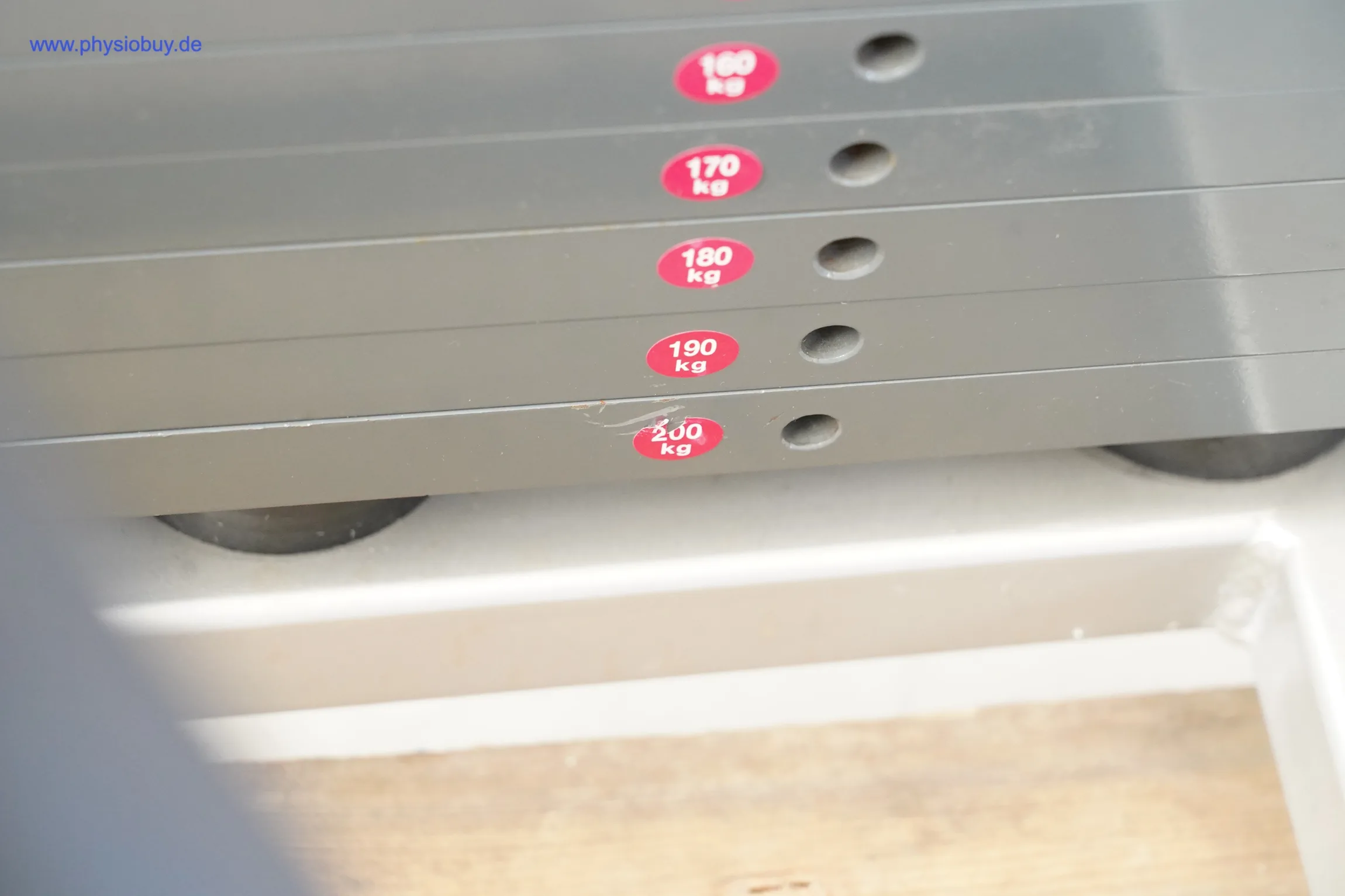 Gewichtsscheiben der MKB NB6 Funktionsstemme mit Kennzeichnung 160 bis 200 kg