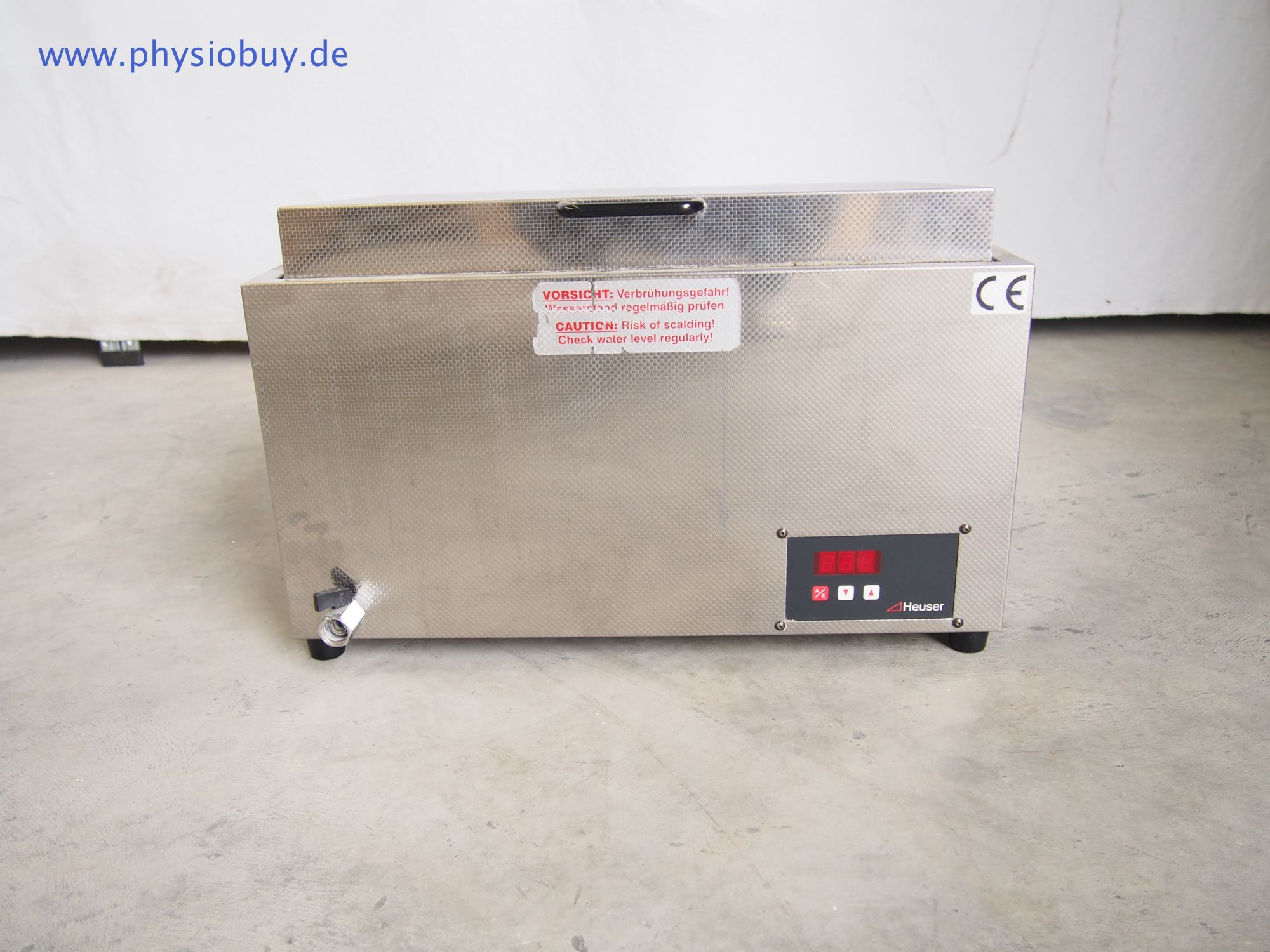 Heuser Wasserbad WB5-30 aus Edelstahl mit Bedienfeld