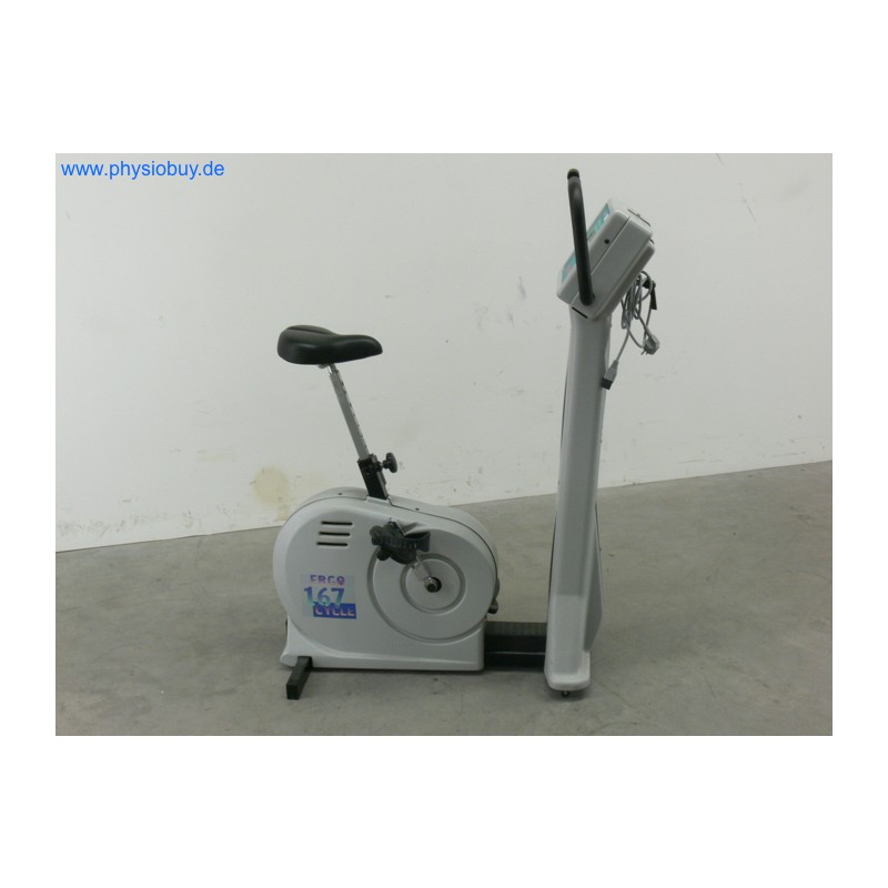 Ergo-Fit Cycle 167med Ergometer in Weiß-Grau, Seitenansicht