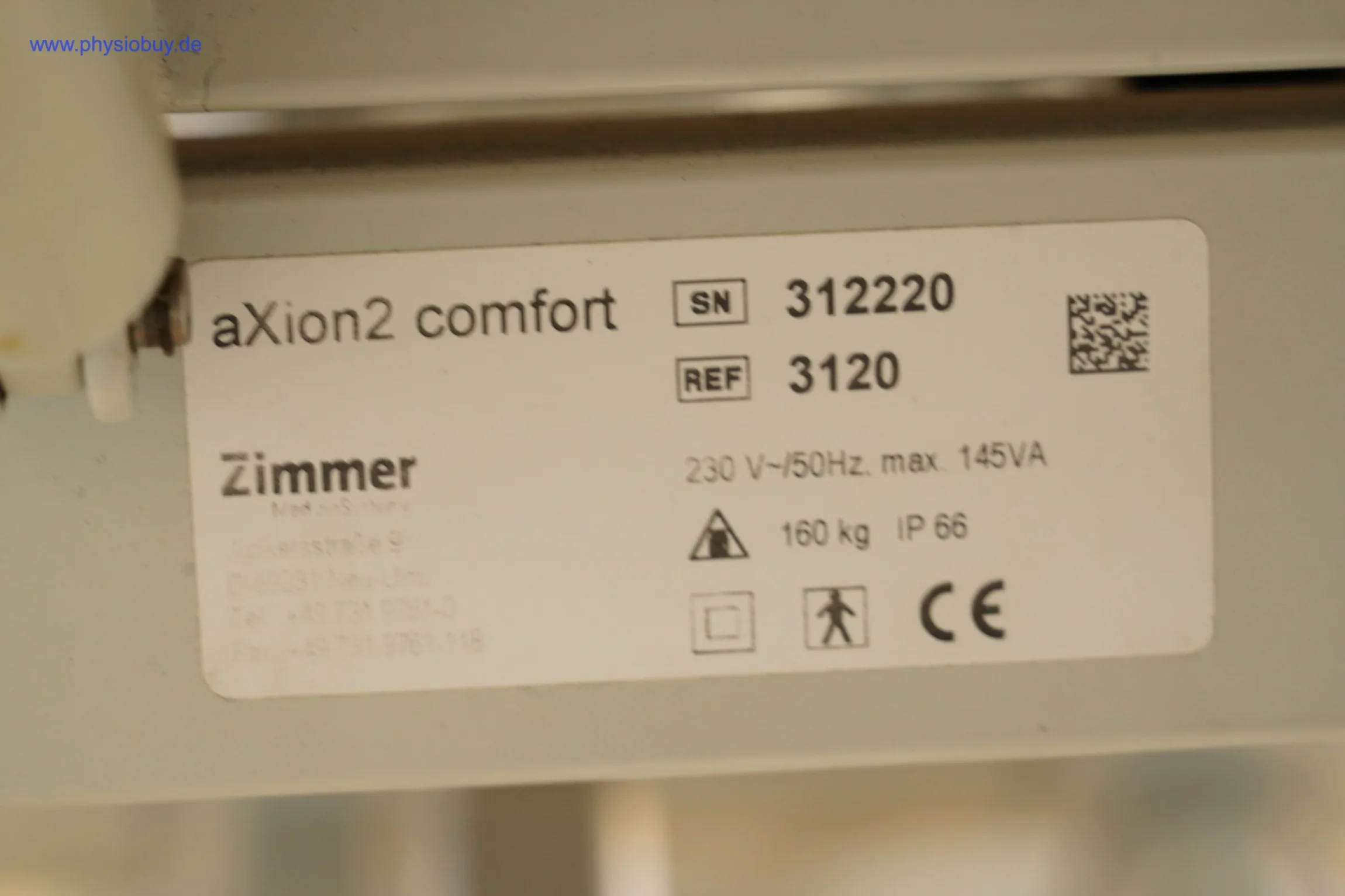 Zimmer Axion 2 Comfort Behandlungsliege  - gebraucht