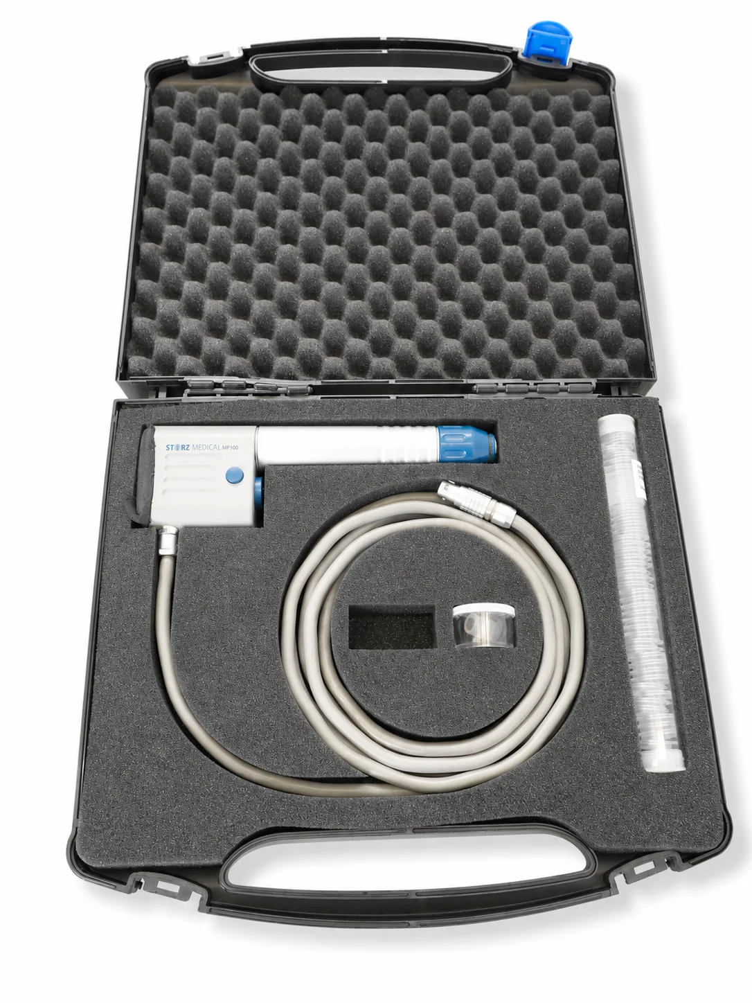 Storz-Handstück-Ersatzteil für Stosswelle MP100 im Koffer mit Schlauch und Adapter