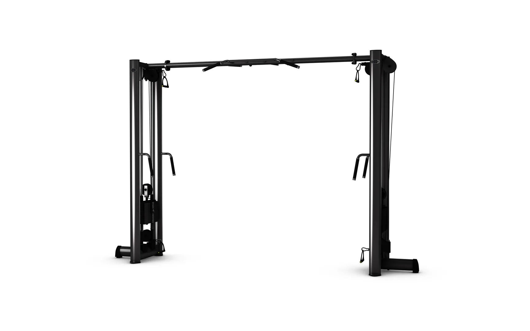 Gym80 Cross-Over-Kabelzug-Rahmen mit Querstange, Frontalansicht