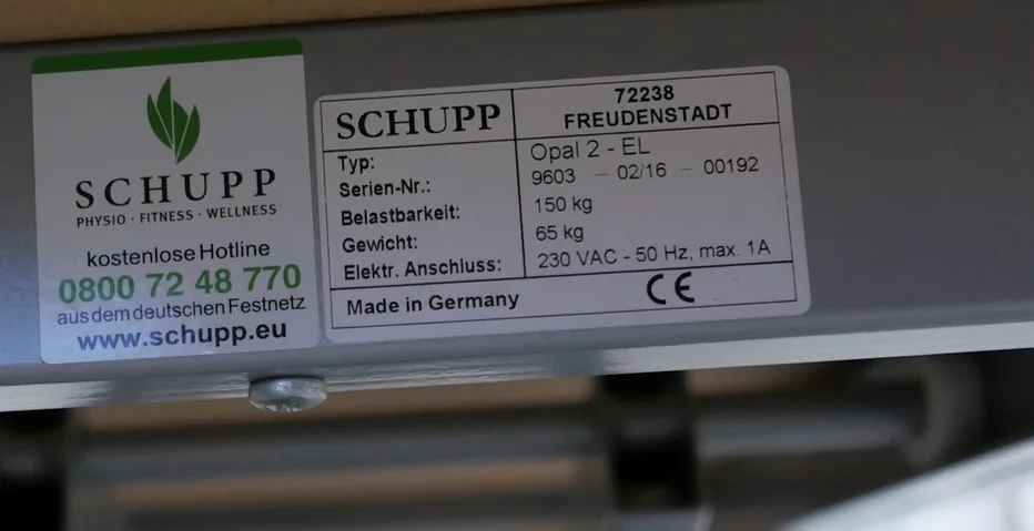 Schupp OPAL 2 Scherenliege 2-tlg. - gebraucht