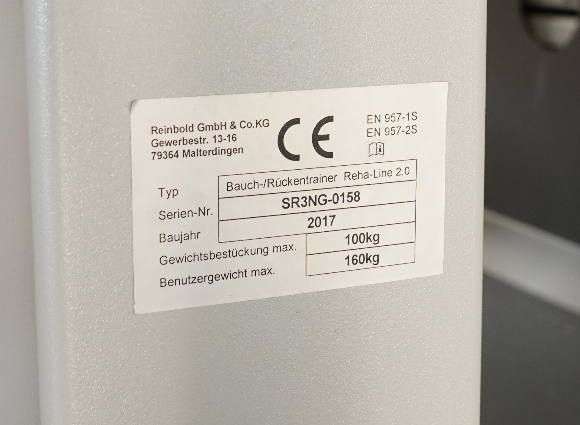 SVG RehaLine 2.0 Bauch-/Rückentrainer - gebraucht